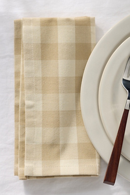 Hawkins New York Essential Gingham Dinner Napkins, Set Of 4 In Neutral