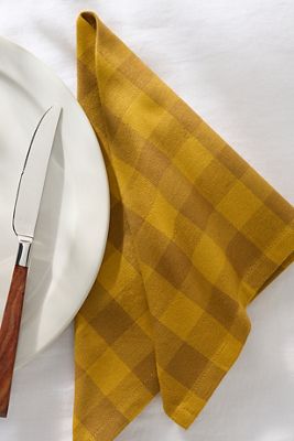 Hawkins New York Essential Gingham Dinner Napkins, Set of 4