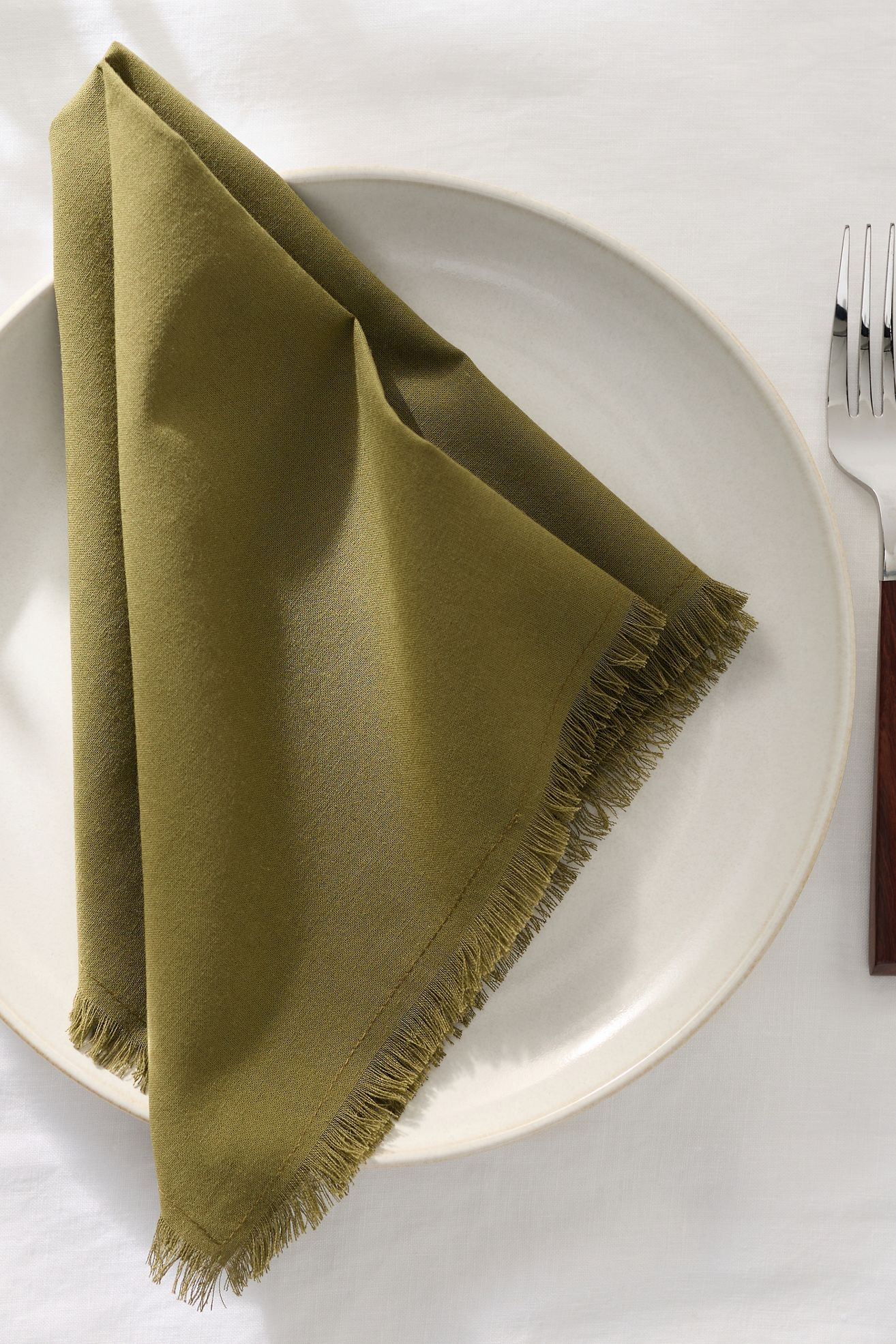 Hawkins New York Essential Dinner Napkins, Set of 4 - Olive, Standard, Set Of 4