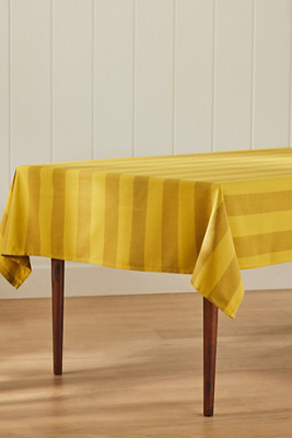 Hawkins New York Essential Striped Tablecloth In Yellow