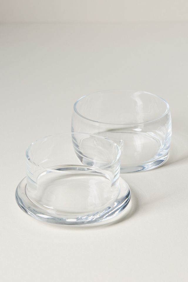 Handblown Glass Butter Keeper #1