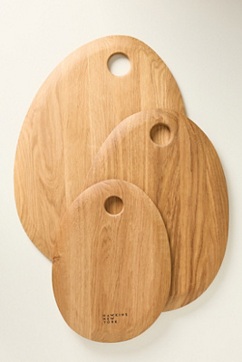 Anthropologie Pebble Maple Wood Cutting Board In Brown