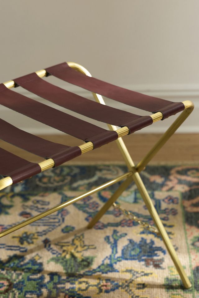 Blair Brass Luggage Rack #4