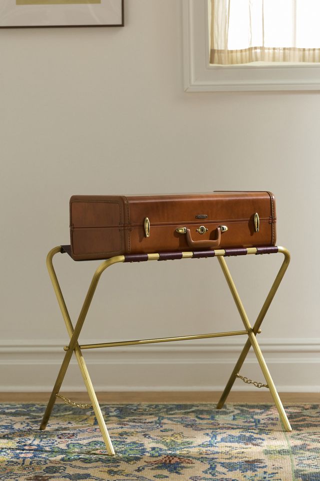 Blair Brass Luggage Rack #3