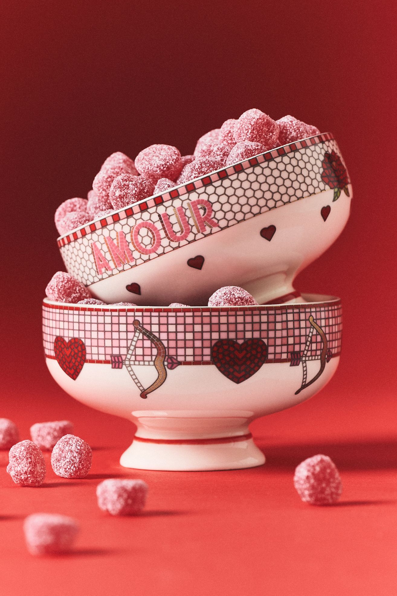 The Bistro Tile Stoneware Nut Bowl: Valentine's Day Edition - Amour, Standard, One Size