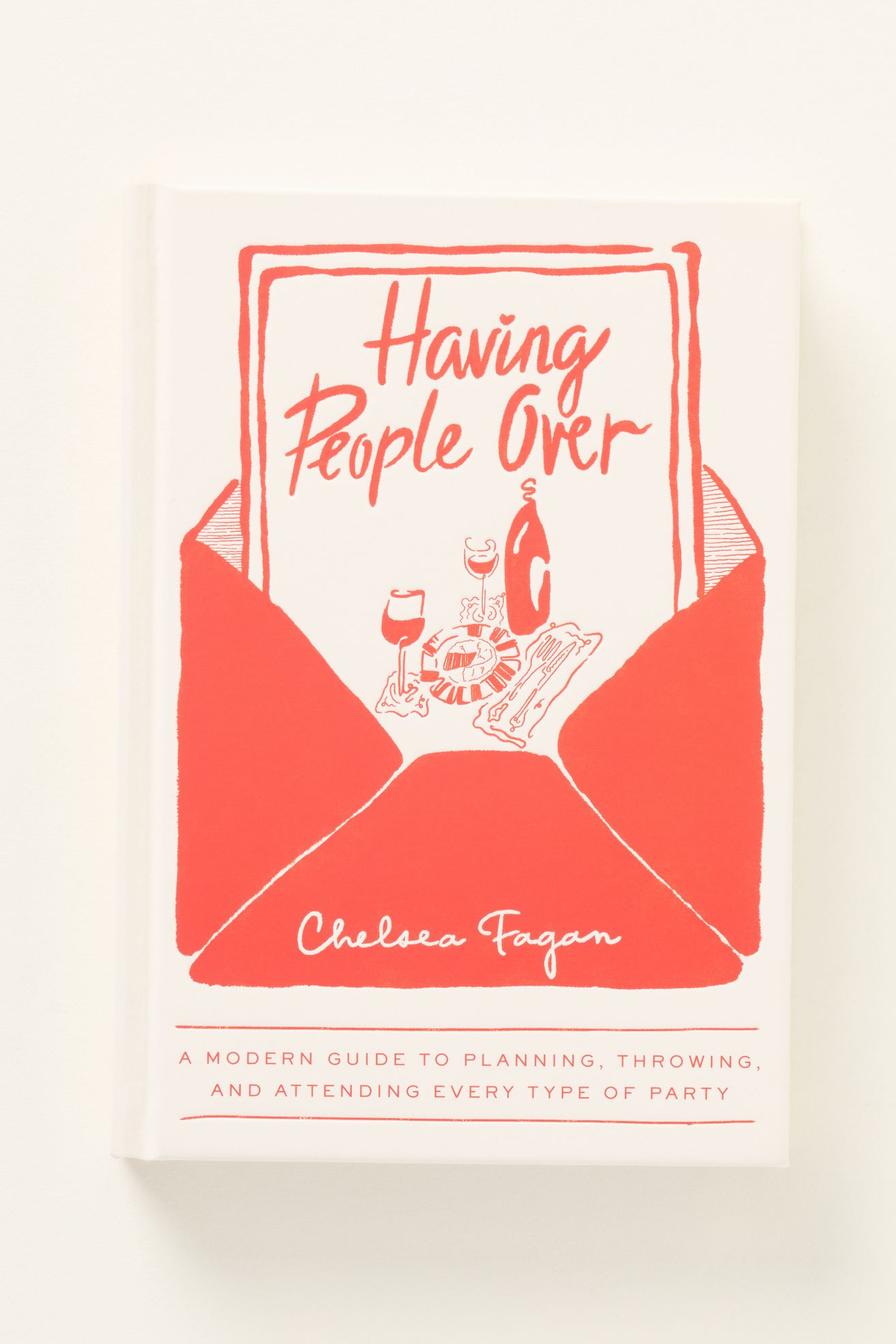 Having People Over Hardcover Book - Raspberry, Standard, One Size