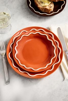 Lucie Portuguese Stoneware Dinner Plates, Set of 4