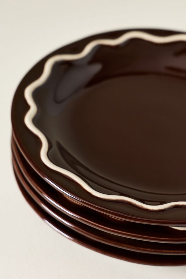 Platos para Postre Lucie de Cerámica Portuguesa, Juego de 4 #3