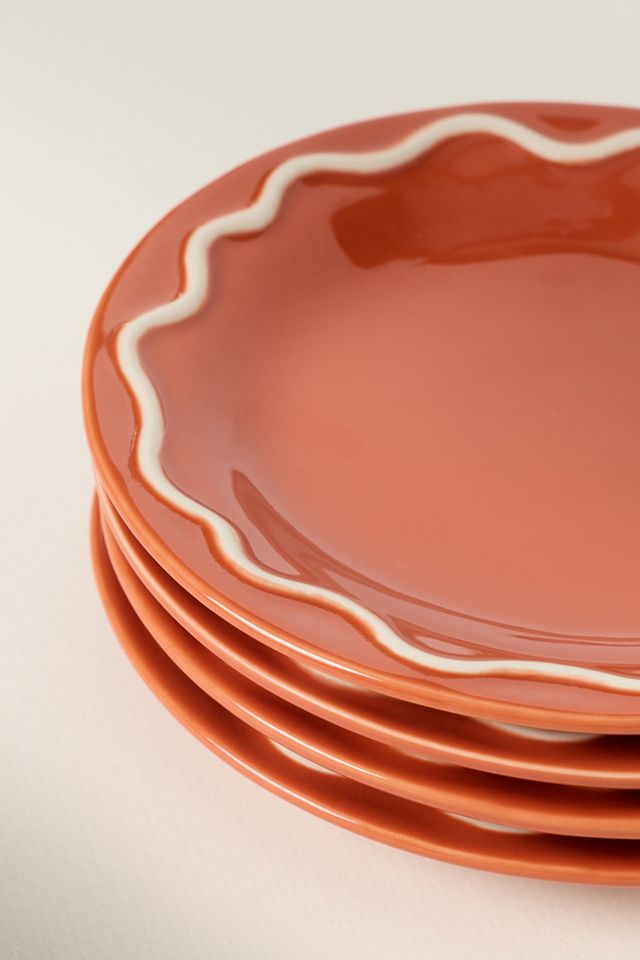 Platos para Postre Lucie de Cerámica Portuguesa, Juego de 4 #4