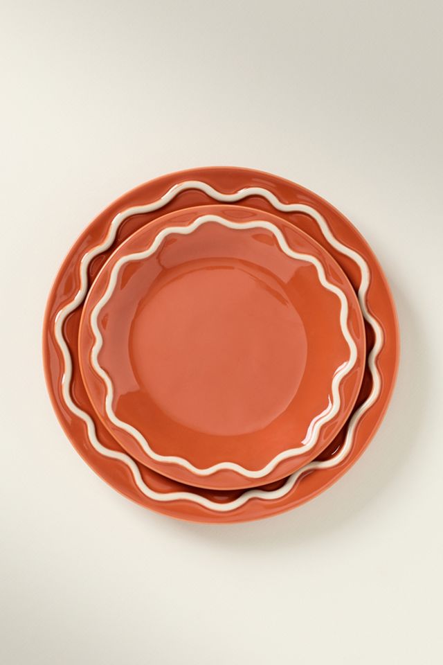 Platos para Postre Lucie de Cerámica Portuguesa, Juego de 4 #1