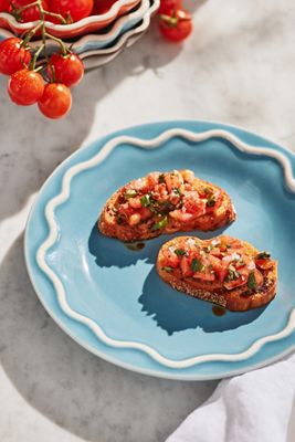 Lucie Portugiesische Steinzeug Dessertteller, 4er Set