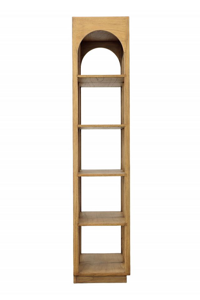 Leonardo Wood and Rattan Bookcase #2