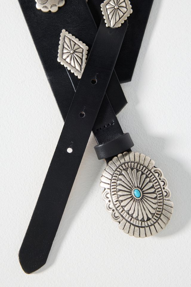 Streets Ahead Concho Studded Western Waist Belt #1