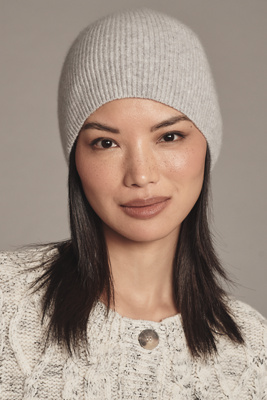 By Anthropologie Cashmere Beanie In Gray