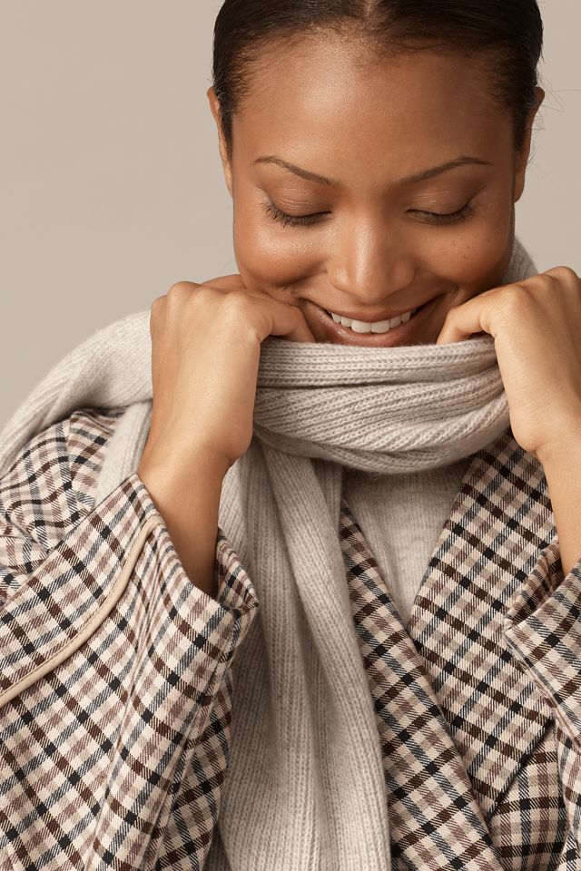 By Anthropologie Cashmere Ribbed Scarf #1