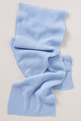 By Anthropologie Cashmere Ribbed Scarf In Blue