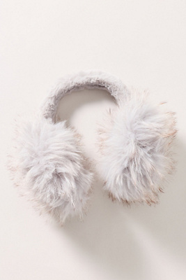 By Anthropologie Faux-fur Earmuffs In Blue