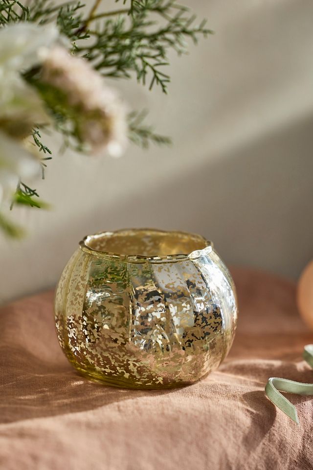 Swirl Mercury Glass Bud Vase #3