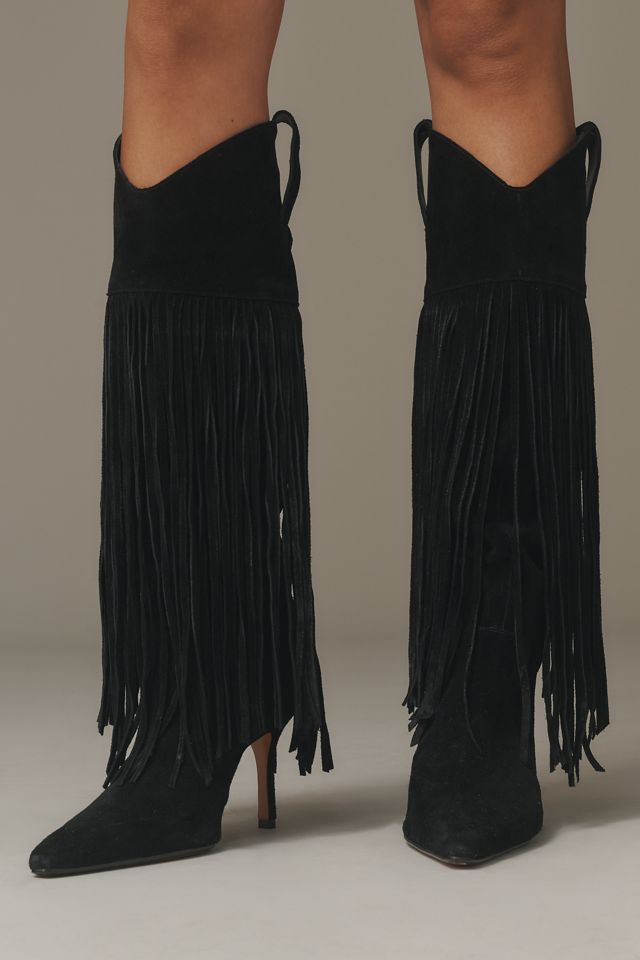 Schutz Raffaela Fringed Western Boots #1