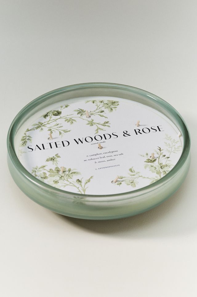 Honeypot Woody Salted Woods & Rose Glass Decorator Candle #2