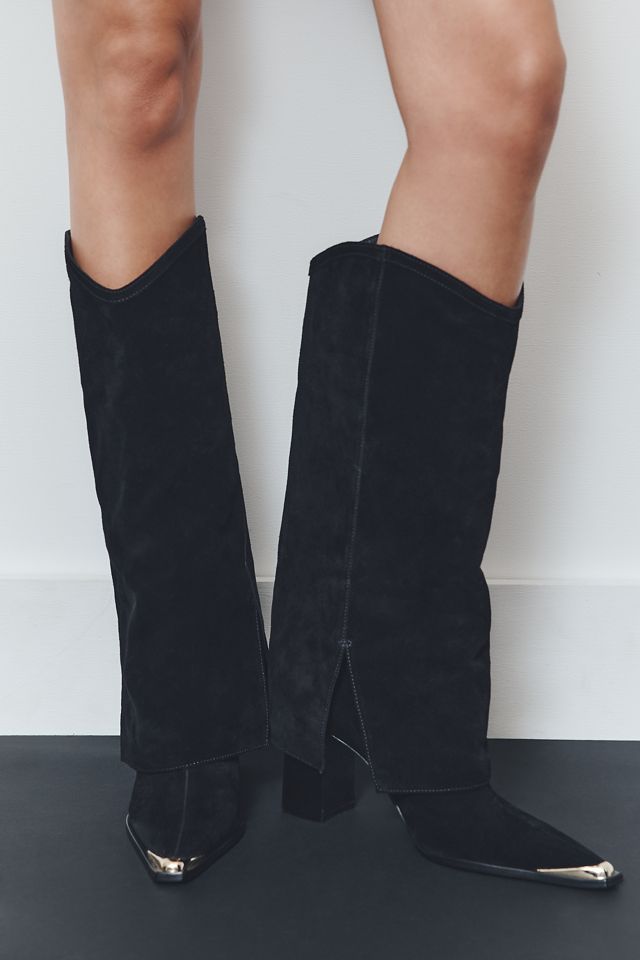 Schutz Raffaela Up Cloak Suede Boots #1