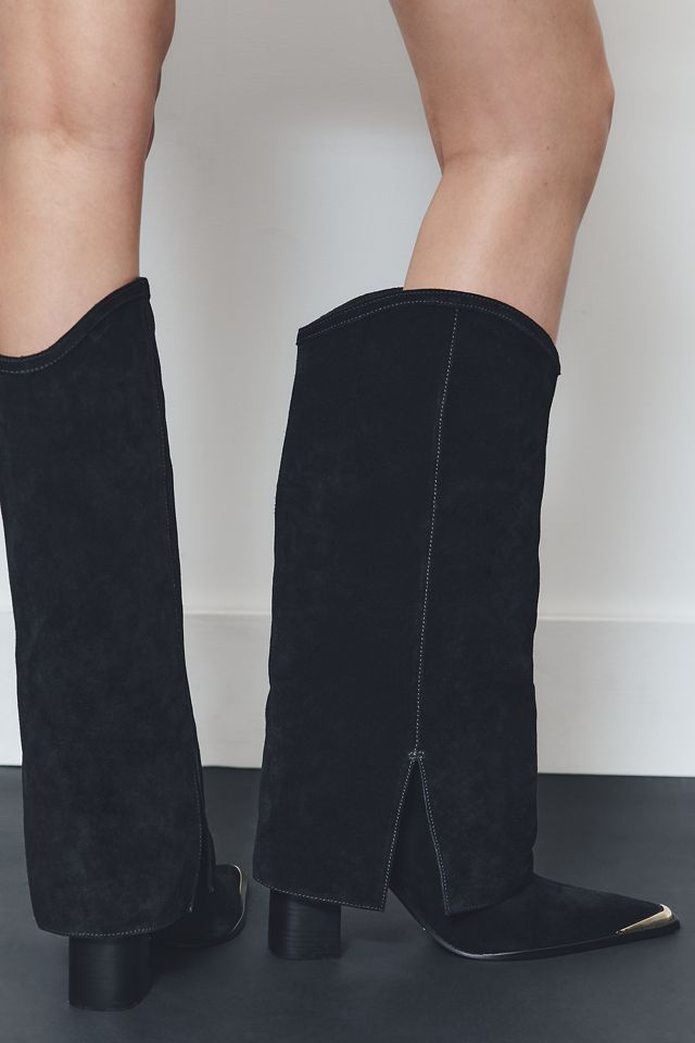 Schutz Raffaela Up Cloak Suede Boots #2
