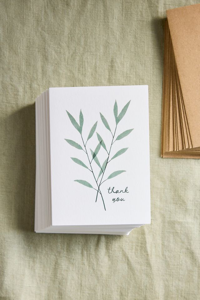 May We Fly Eucalyptus Thank You Cards, Set of 24 #1