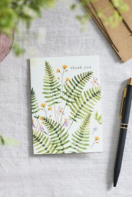 May We Fly Fern Thank You Cards, Set of 24