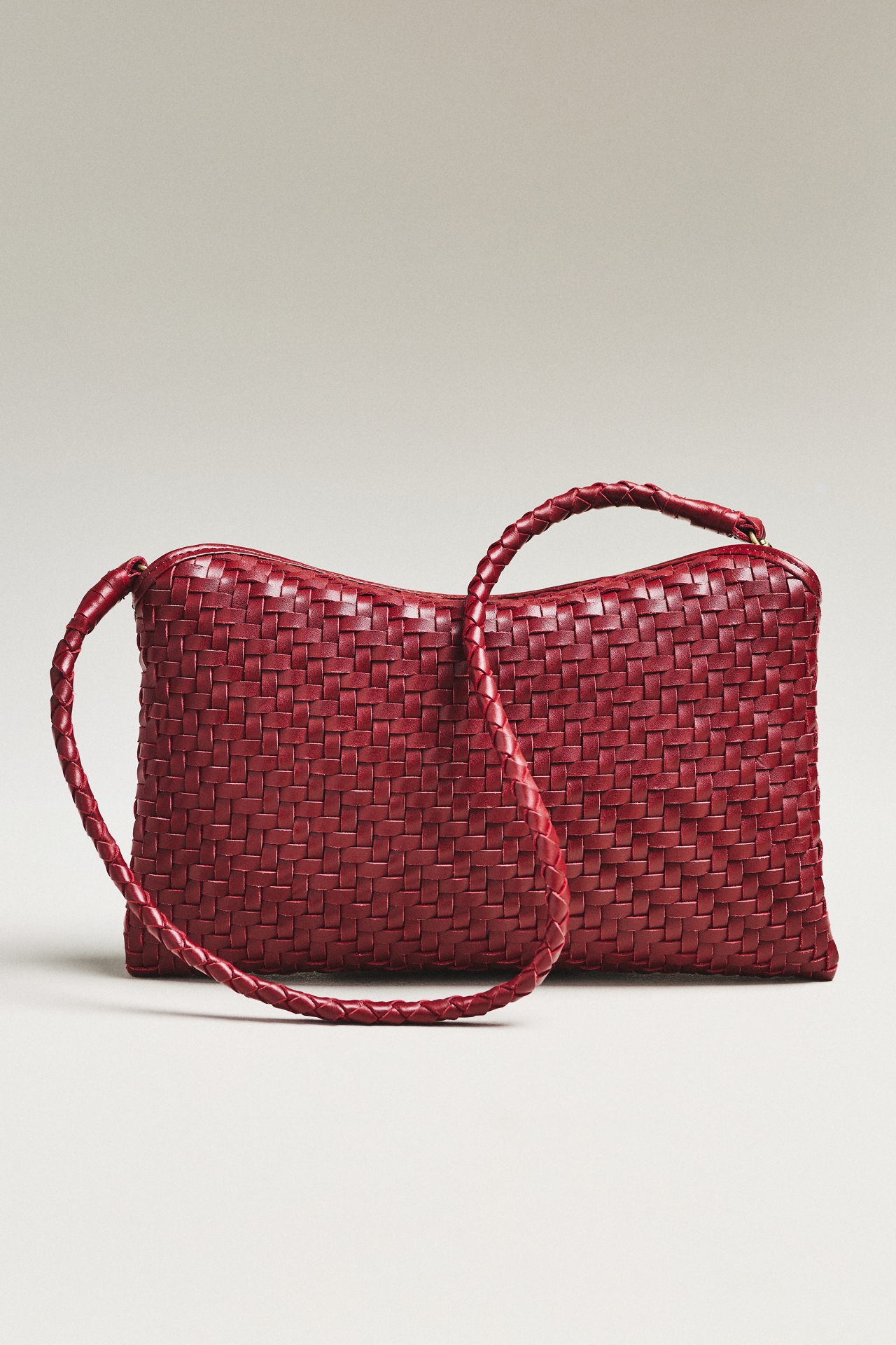 Bembien Roux Handwoven Leather Clutch