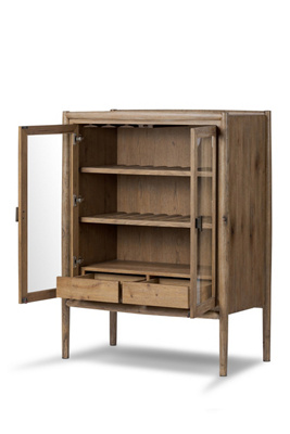 Glenview Oak Bar Cabinet - Thumbnail 3