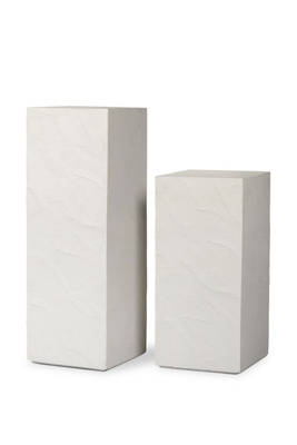 Anthropologie Corian Indoor/outdoor Pedestal In White