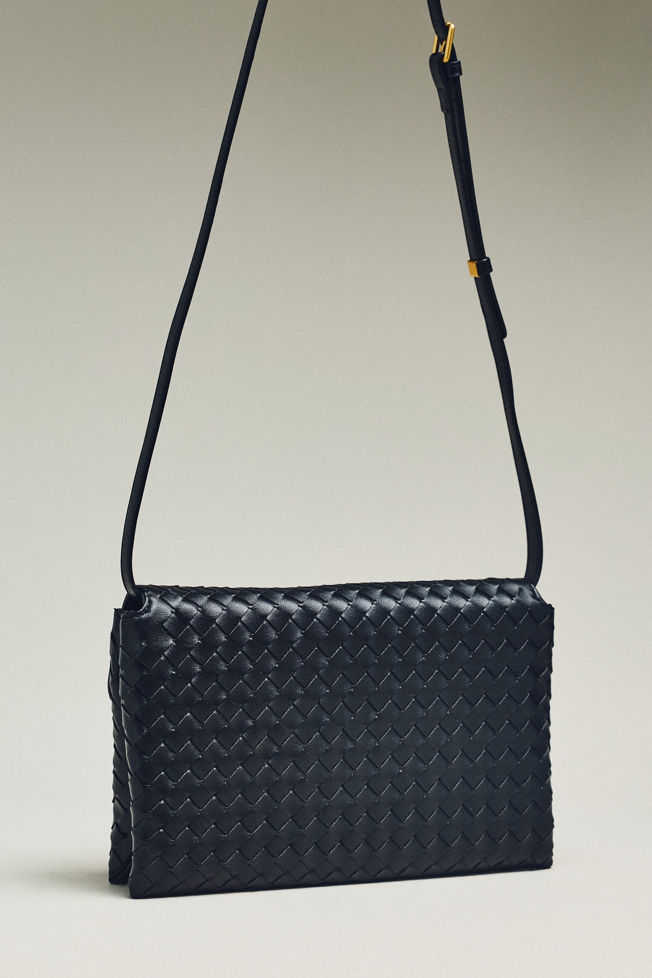 Foldover Woven Clutch