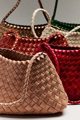 Calla Woven Shoulder Bag
