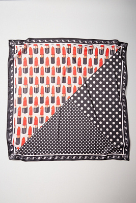 Maeve Printed Hair Scarves, Set Of 2 In Black