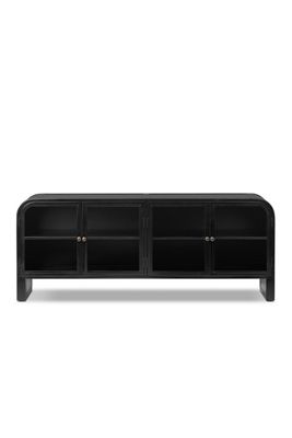 Breya Curved Iron Media Console
