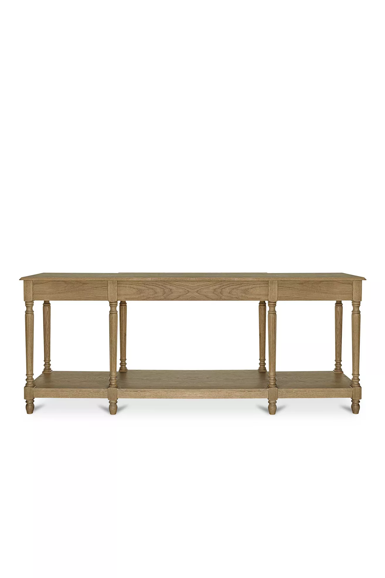 Martha Oak Console Table from a wide angle