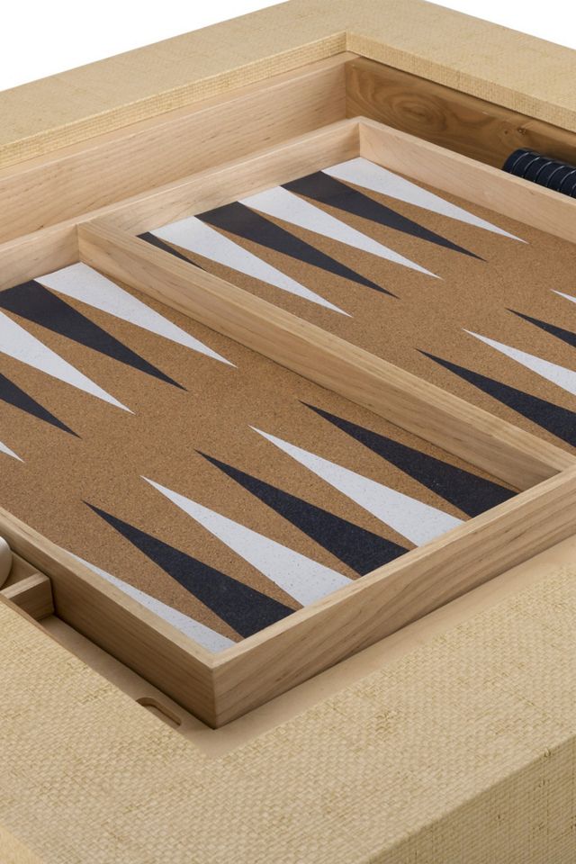 Linen and Wood Game Table #3