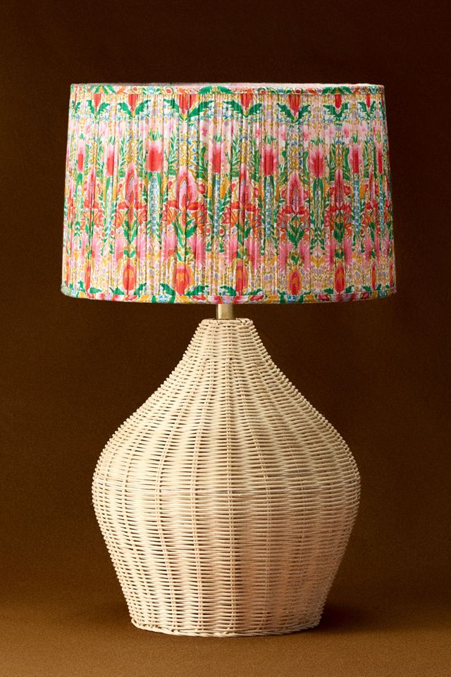 Brown Wicker Lamp Base #6