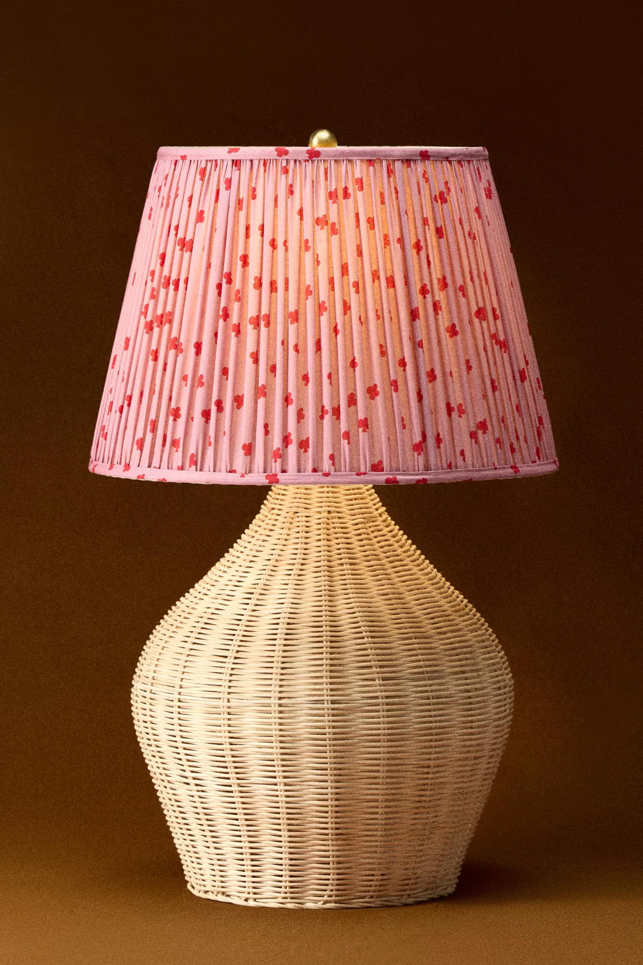 Brown Wicker Lamp Base - thumbnail 6