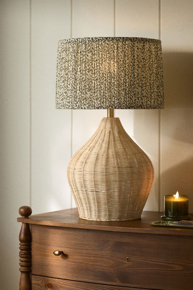 Brown Wicker Lamp Base #3
