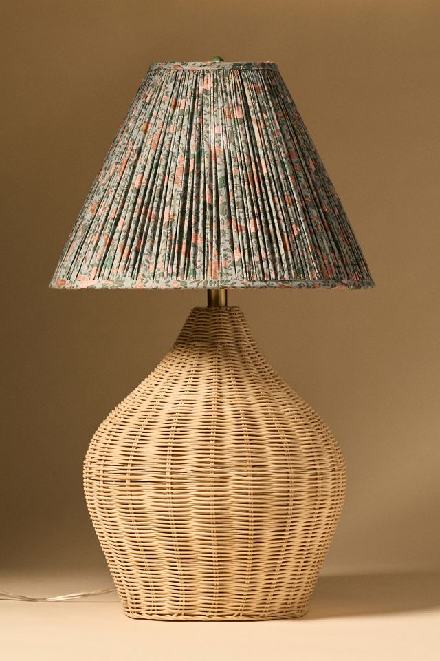 Brown Wicker Lamp Base #4