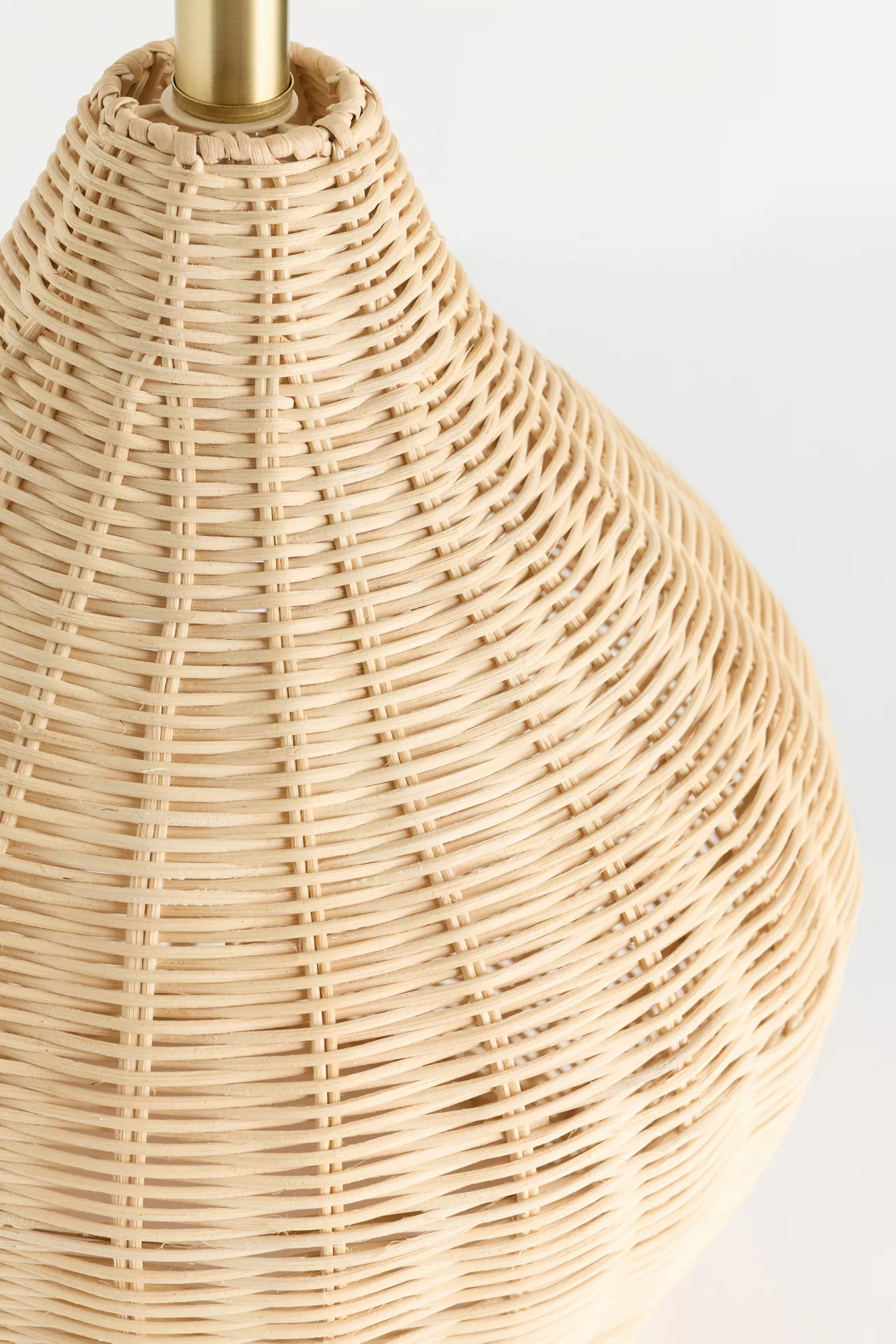 Brown Wicker Lamp Base - thumbnail 2