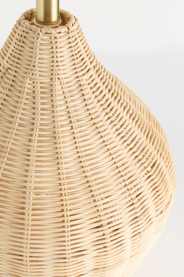 Brown Wicker Lamp Base #2