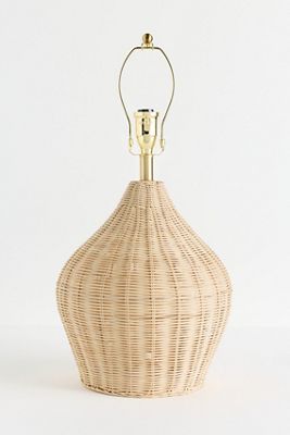 Brown Wicker Lamp Base