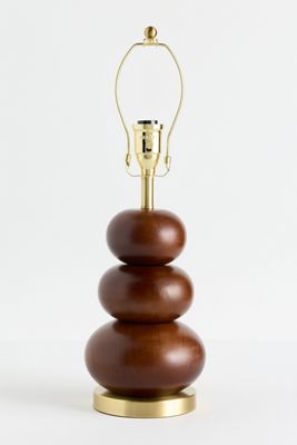 Stacked Wood Lamp Base