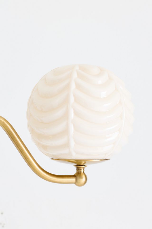 Charlotte Scalloped Milk Glass Chandelier #3