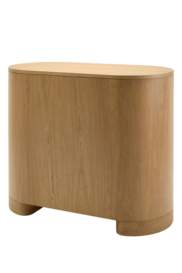 Poros Curved Wood & Cork Cabinet #4