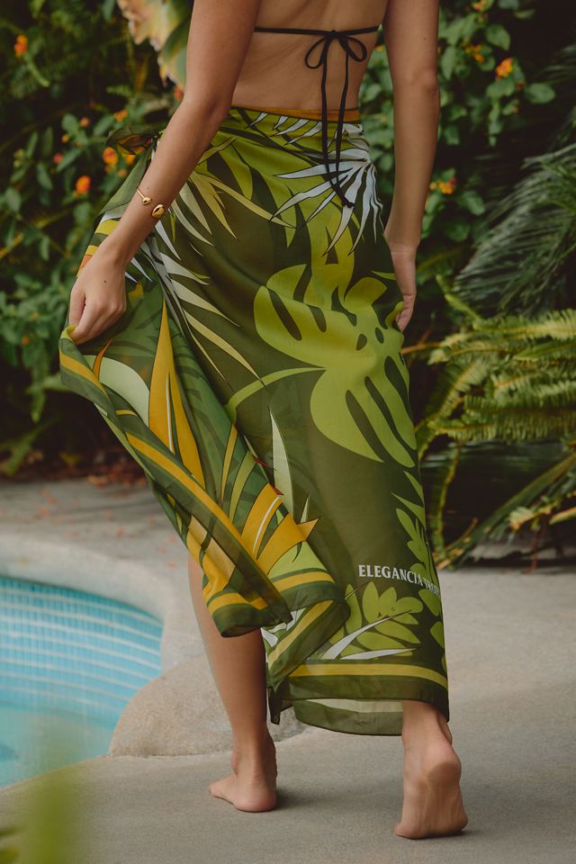 Elegancia Tropical Silk Blend Sarong #2