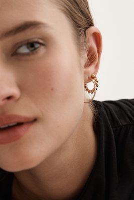Threader Hoop Earrings, Set of 4