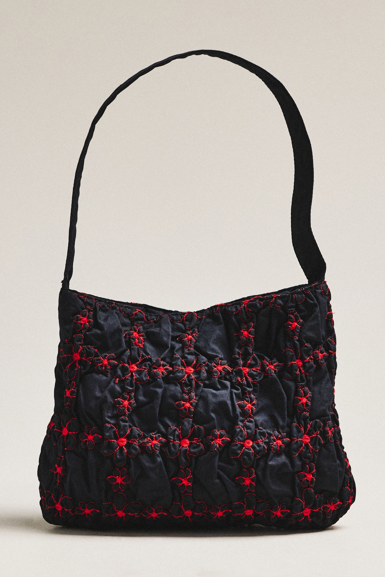 Damson Madder Minnie Shirred Shoulder Bag